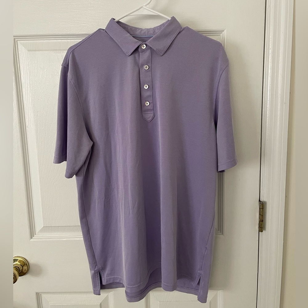 Lavender Johnnie-O Large Performance Polo